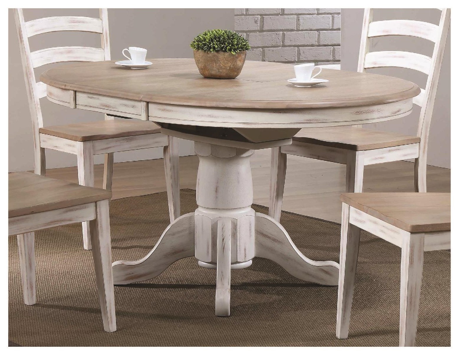 Winners Only Prescott 57" Pedestal Table Reeds Furniture Kitchen Tables